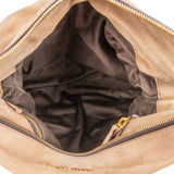 Miu Miu Brown Suede Bow Satchel Handbag