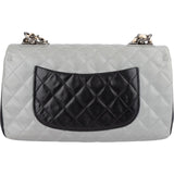 Chanel Quilted Tricolor Lambskin Single Flap Crossbody Bag - vintageandkickz