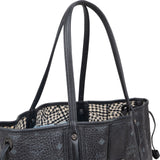 MCM Monogram Visetos Liz Shopper Tote Shoulder Bag