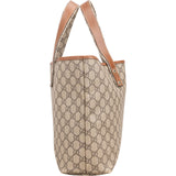 Gucci Monogram GG Supreme Canvas Web Tote Handbag