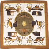 Hermès Voitures a Transformation Silk 90 Scarf Tuch