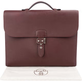 Hermès Rouge H Epsom Leather Sac à Dépêches 38 Handbag