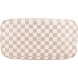 Louis Vuitton Monogram Damier Azur Canvas Neverfull MM Shoulder Bag