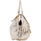 Miu Miu Vitello Lux Leather Padlock Handbag
