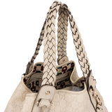 Gucci Guccissima Leather GG Pelham Horsebit Braided Handle Handbag