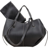Polène Grained Leather Cyme Tote Handbag - vintageandkickz