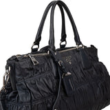 Prada Quiilted Nappa Leather Gaufre Satchel Handbag