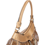 Gucci Monogram GG Coated Metallic Canvas Abbey D-Ring Shoulder Bag
