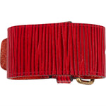 [🔄️B21 / F91] Louis Vuitton Red Epi Leather Grip Griffklammer - vintageandkickz