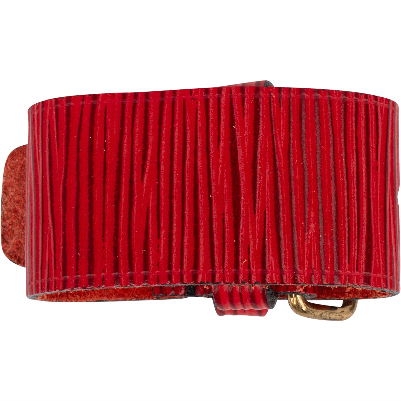[🔄️B21 / F91] Louis Vuitton Red Epi Leather Grip Griffklammer - vintageandkickz