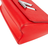 [🔄️B08 / F34] Louis Vuitton Red Epi Leather Twist MM Crossbody Bag - vintageandkickz