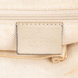 Gucci Monogram GG Metallic Leather Canvas Sukey Handbag