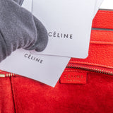 Céline Drummed Calfskin Luggage Nano Handbag