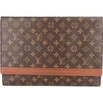 Louis Vuitton Monogram Canvas Porte Documents Laptop Clutch - vintageandkickz