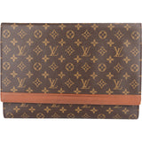Louis Vuitton Monogram Canvas Porte Documents Laptop Clutch - vintageandkickz