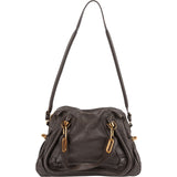 Chloé Brown Leather Paraty Handbag
