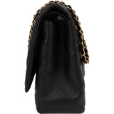 Chanel Quilted Lambskin Maxi Double Flap Crossbody Bag