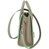 Céline Bicolor Leather Luggage Handbag