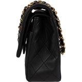 Chanel Quilted Lambskin 24K Gold Medium Double Flap Shoulder Bag
