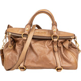Miu Miu Vitello Lux Leather Bow Bag Handbag