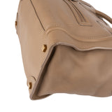 Céline Brown Calfskin Leather Luggage Handbag
