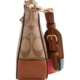 Coach Monogram Demi in Signature Canvas Radial Rainbow Crossbody Bag