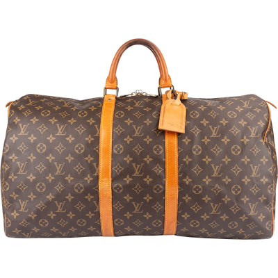 Louis Vuitton Monogram Canvas Keepall 55 Travel Bag