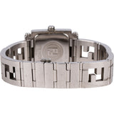 Fendi Silver Tone Quadro Square 6000L Woman Watch
