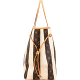 Louis Vuitton Striped Canvas Monogram Rayures Neverfull GM Shoulder Bag
