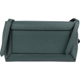 Celine Dark Green Grained Calfskin Nano Belt Handbag