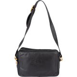 Loewe Black Leather Anagram Crossbody Bag