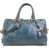 Prada Vitello Lux Leather Bauletto Handbag