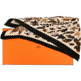 Hermès Autumn Leaf Print Plissé Tuch Scarf