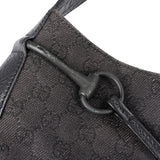 Gucci Monogram GG Horsebit Shoulder Bag