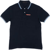 Prada Classic Navy Emblem Polo Shirt (M)