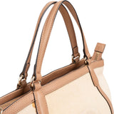 Gucci Perforated Leather Canvas Soho GG Tote Handbag