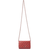 Chanel Quilted Caviar Leather Palladium Wallet On Chain Crossbody Bag