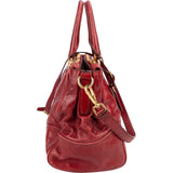 Prada Vitello Antic Leather Bauletto Handbag