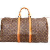 Louis Vuitton Monogram Canvas Keepall 55 Travel Bag