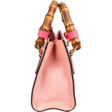 Gucci Pink Leather Diana Small Tote Handbag