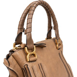 Chloé Grained Leather Marcie Satchel Handbag