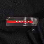 [🔄️B12 / F50] Prada Black Nylon Linea Rossa Fleece Jacket - vintageandkickz