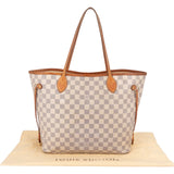 Louis Vuitton Monogram Damier Azur Neverfull MM Shoulder Bag