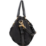 Prada Black Nylon Logo Handbag - vintageandkickz