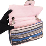 Chanel Quilted Cotton Single Flap Shoulder Bag