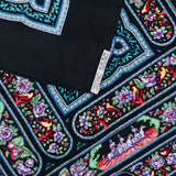 Hermès Galamdan Pattern Silk 90 Scarf Tuch