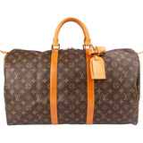 Louis Vuitton Monogram Canvas Keepall 50 Travel Bag