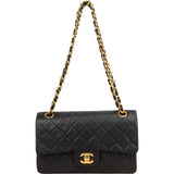Chanel Quilted Lambskin 24K Small Double Flap Shoulder Bag