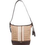 Coach Monogram Stripe Crossbody Bag