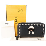 Fendi X Karl Lagerfeld K/Klassik Pins Zip Around Wallet